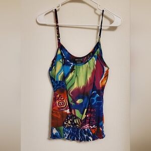 Wet Seal Colorful Abstract Camisole Y2K 90s